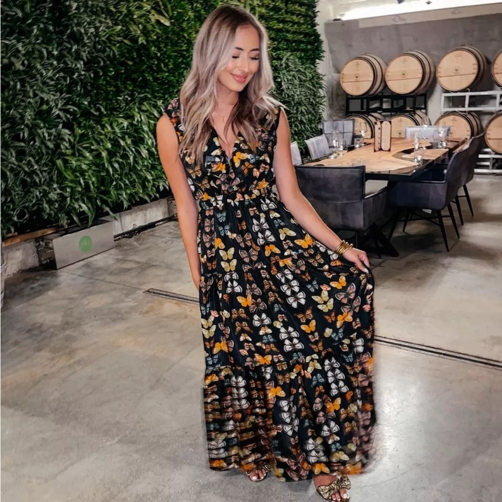 BuddyLove Crawford Ruffle Maxi Dress